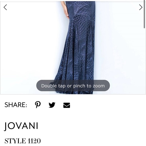 Jovani 1120 Prom dress size 2 - Picture 3 of 8